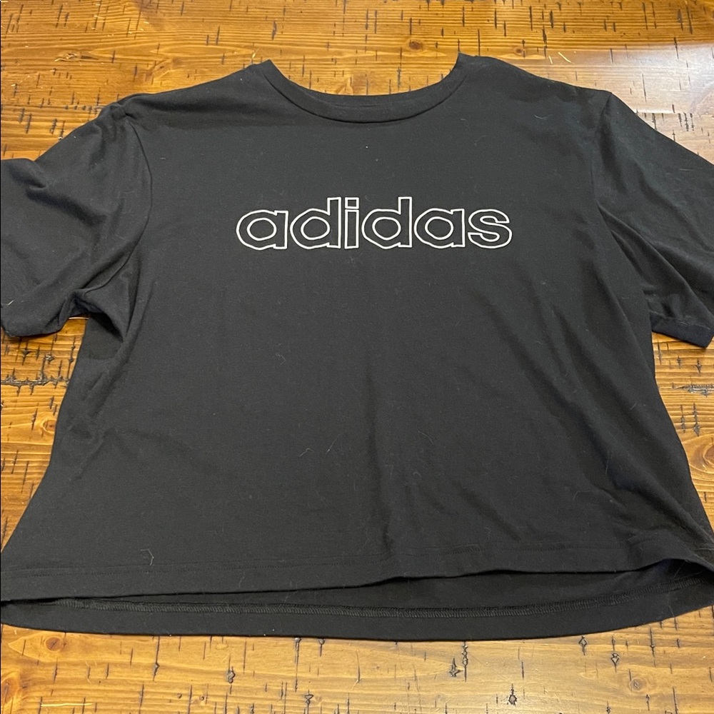Adidas Black Crop Tee